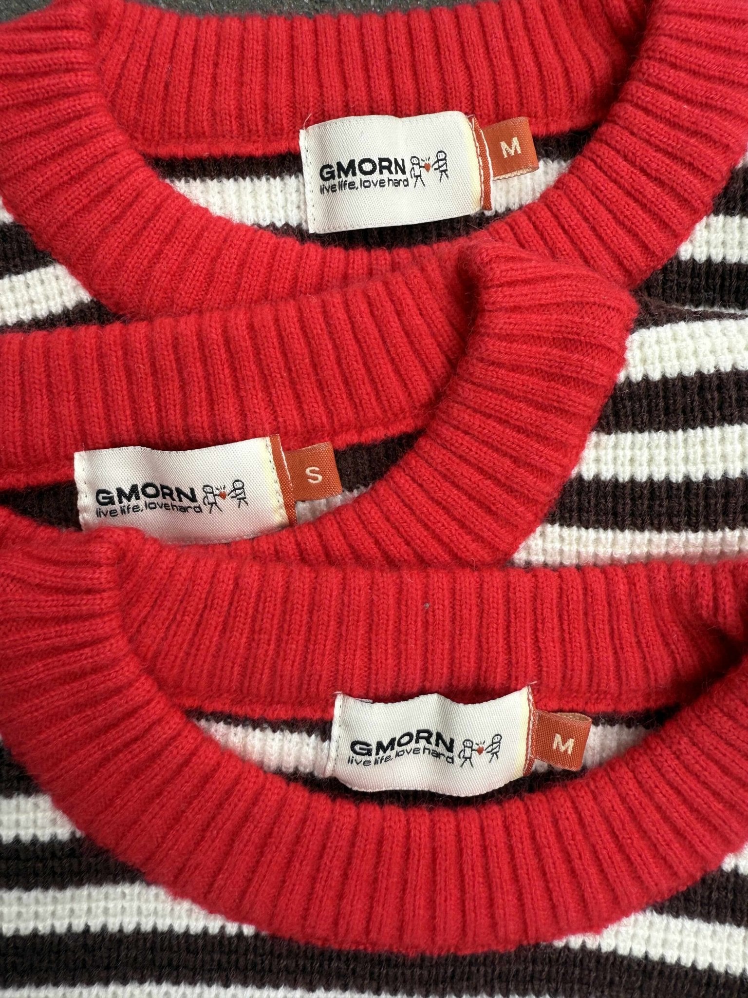 Striped Loose Fit Sweater - Gmorn
