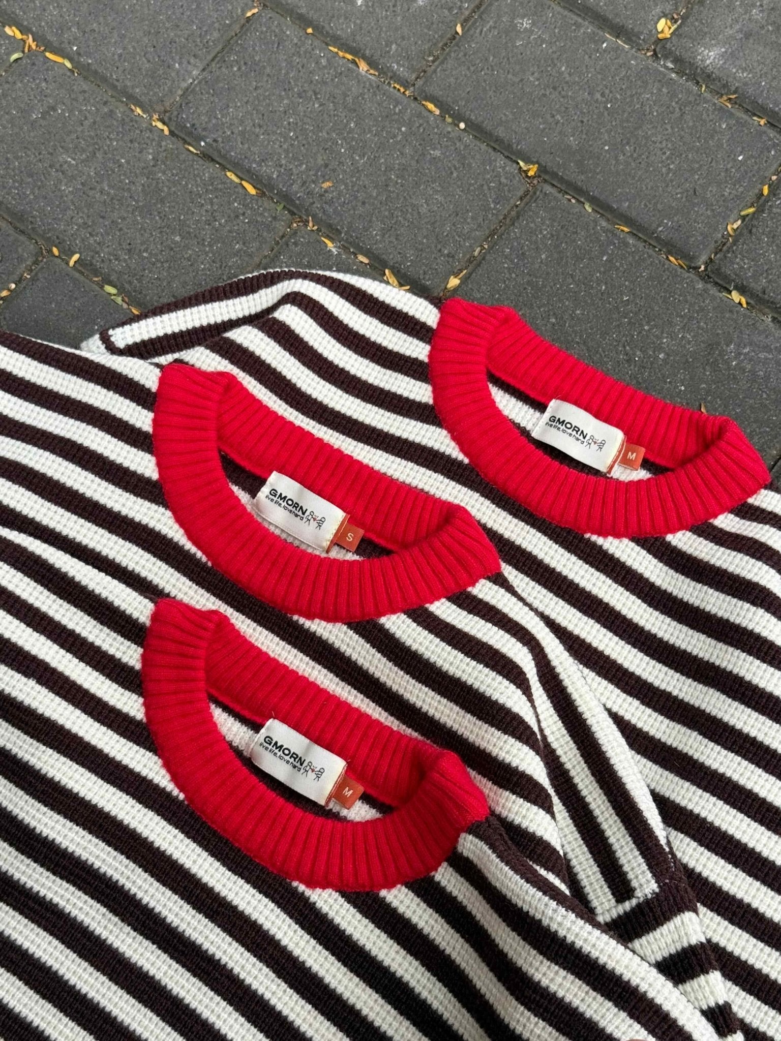 Striped Loose Fit Sweater - Gmorn