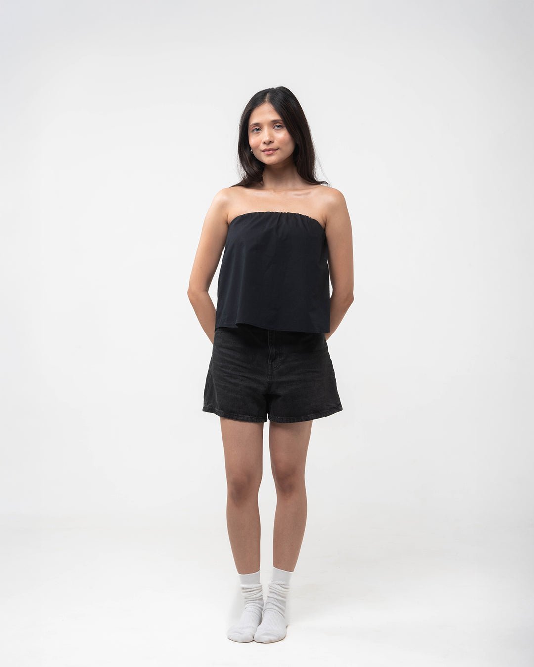 Ivy Tube Top in Black - Gmorn