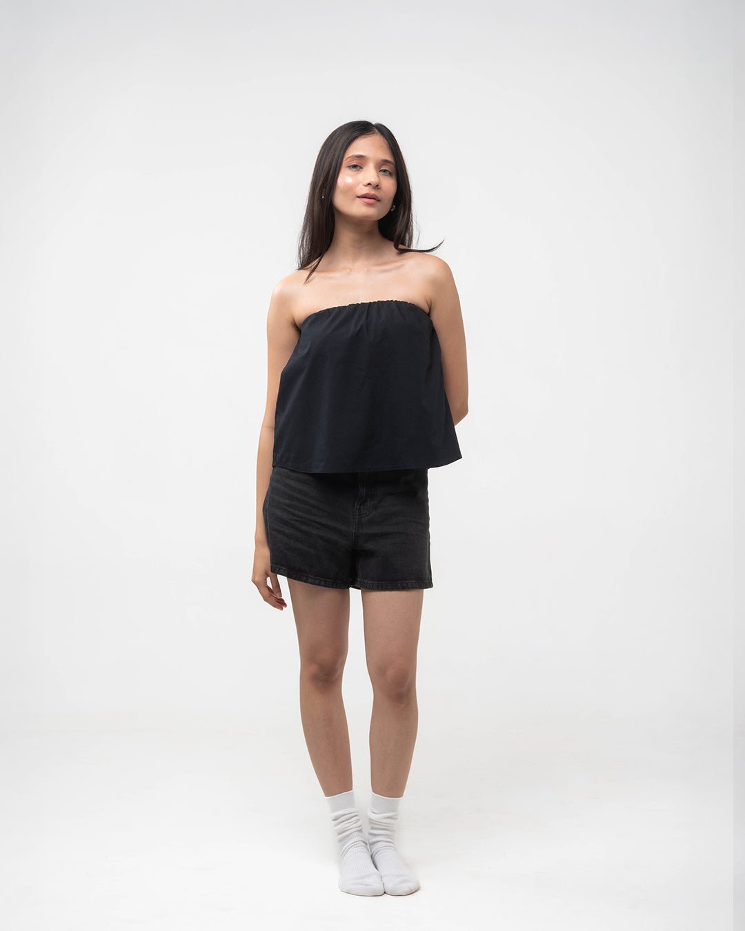 Ivy Tube Top in Black - Gmorn