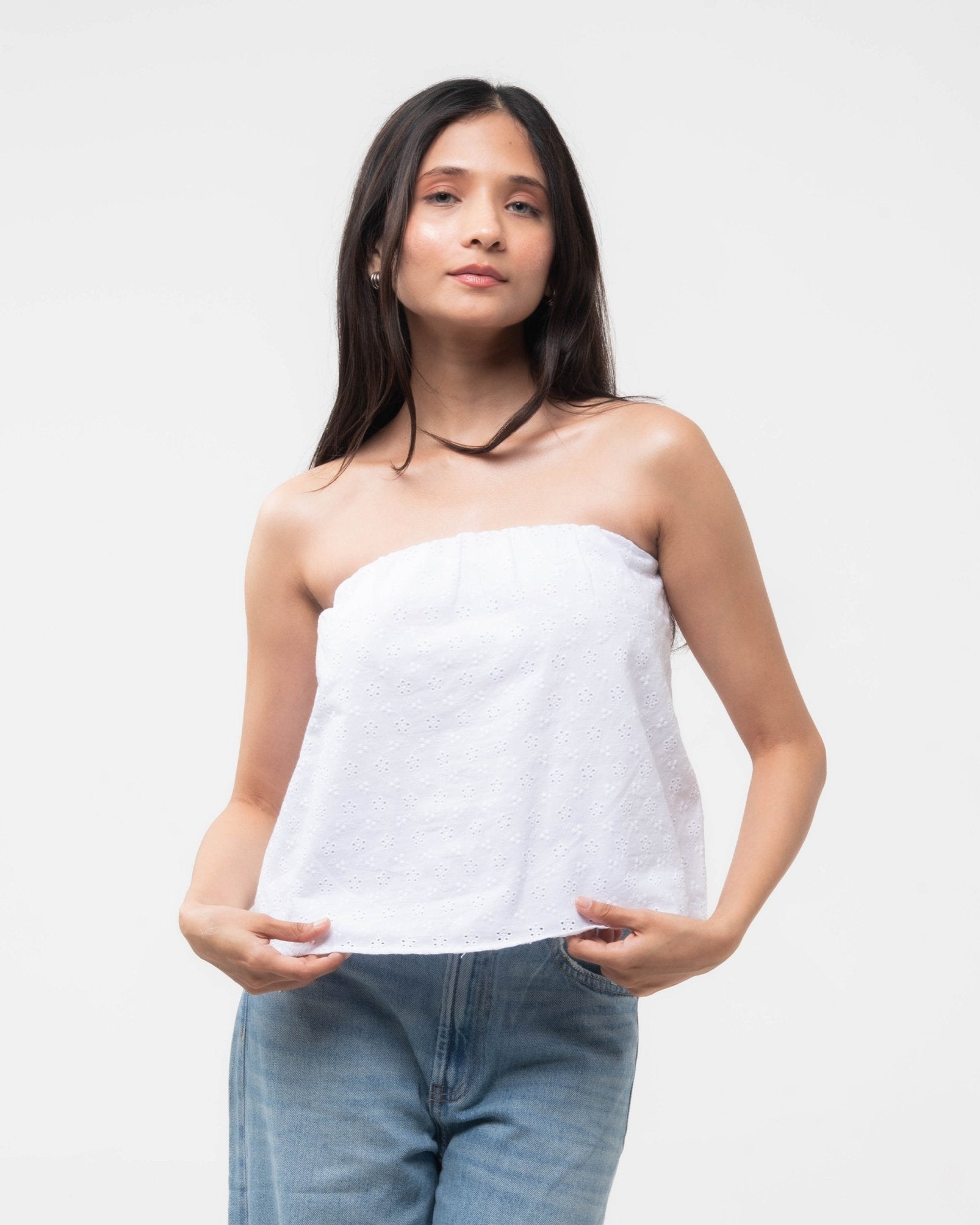 Ivy Tube Top in Broderie - Gmorn