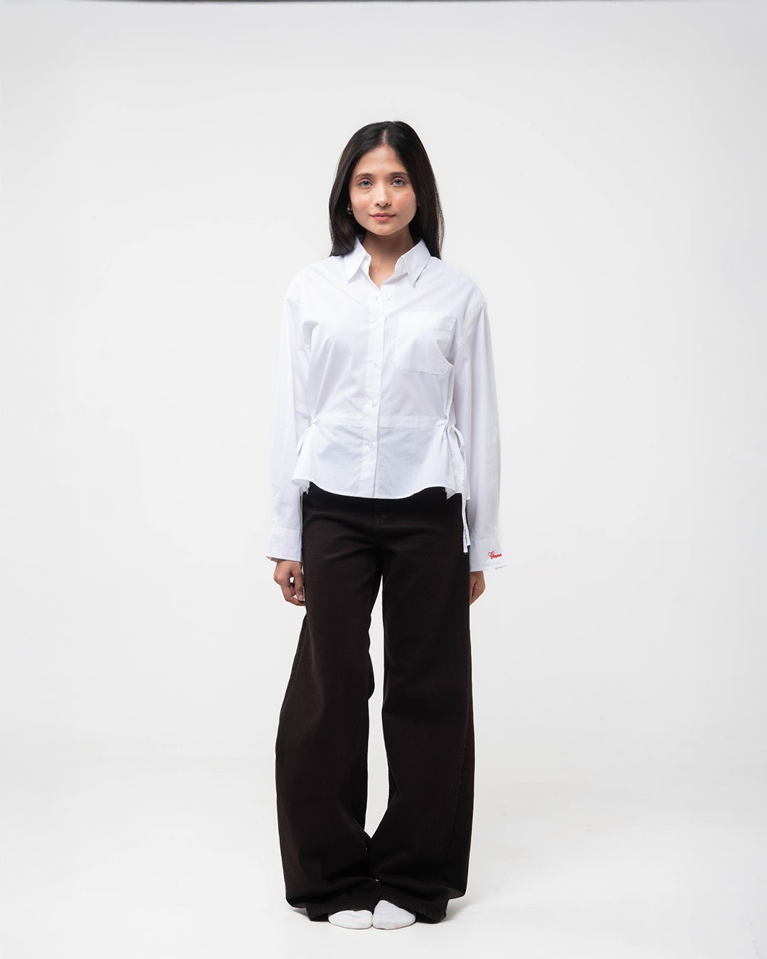 Relaxed Shirt with Ties - Gmorn