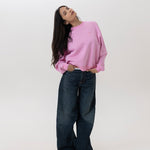 Sporty Crewneck in Blush Pink - Gmorn