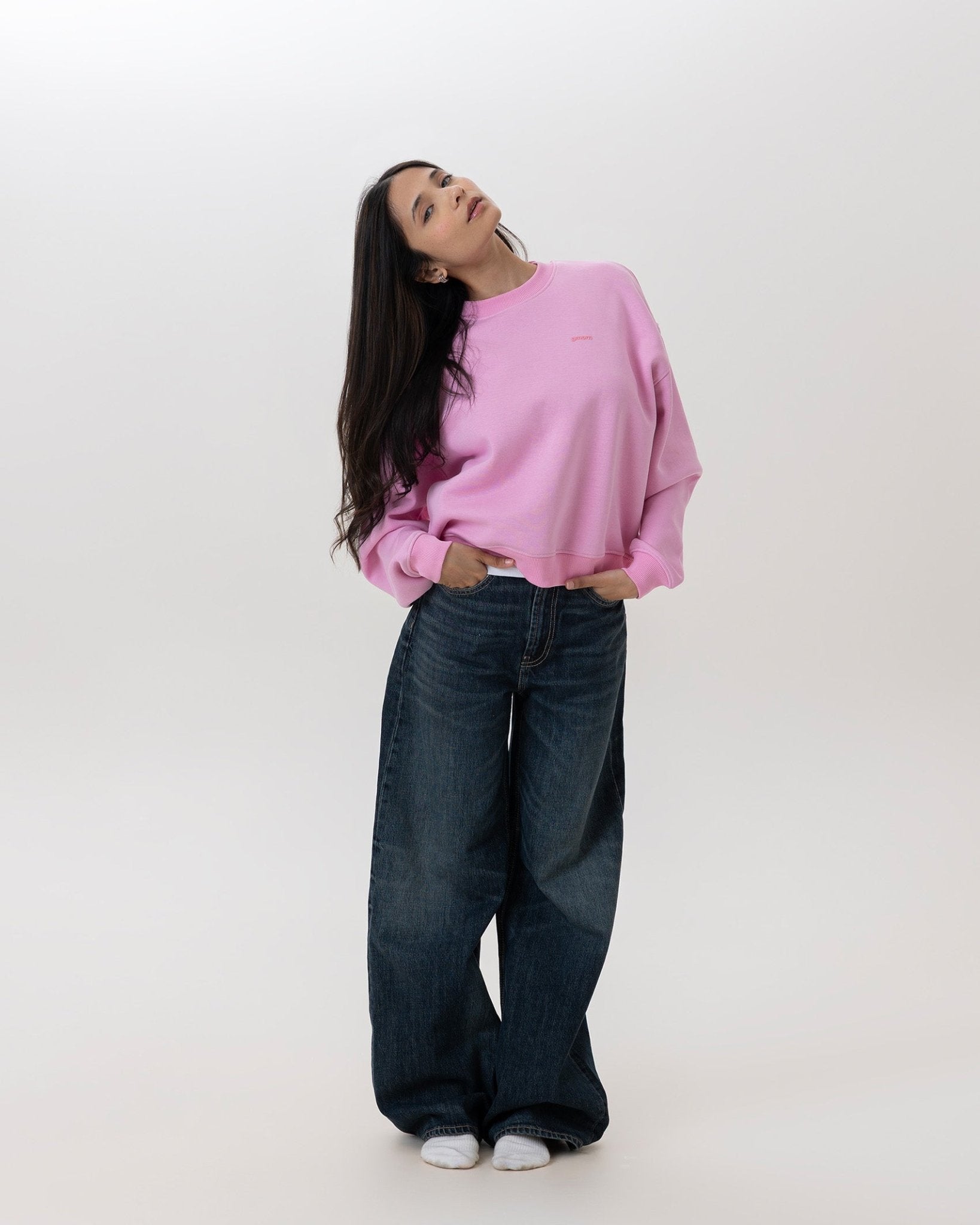 Sporty Crewneck in Blush Pink - Gmorn