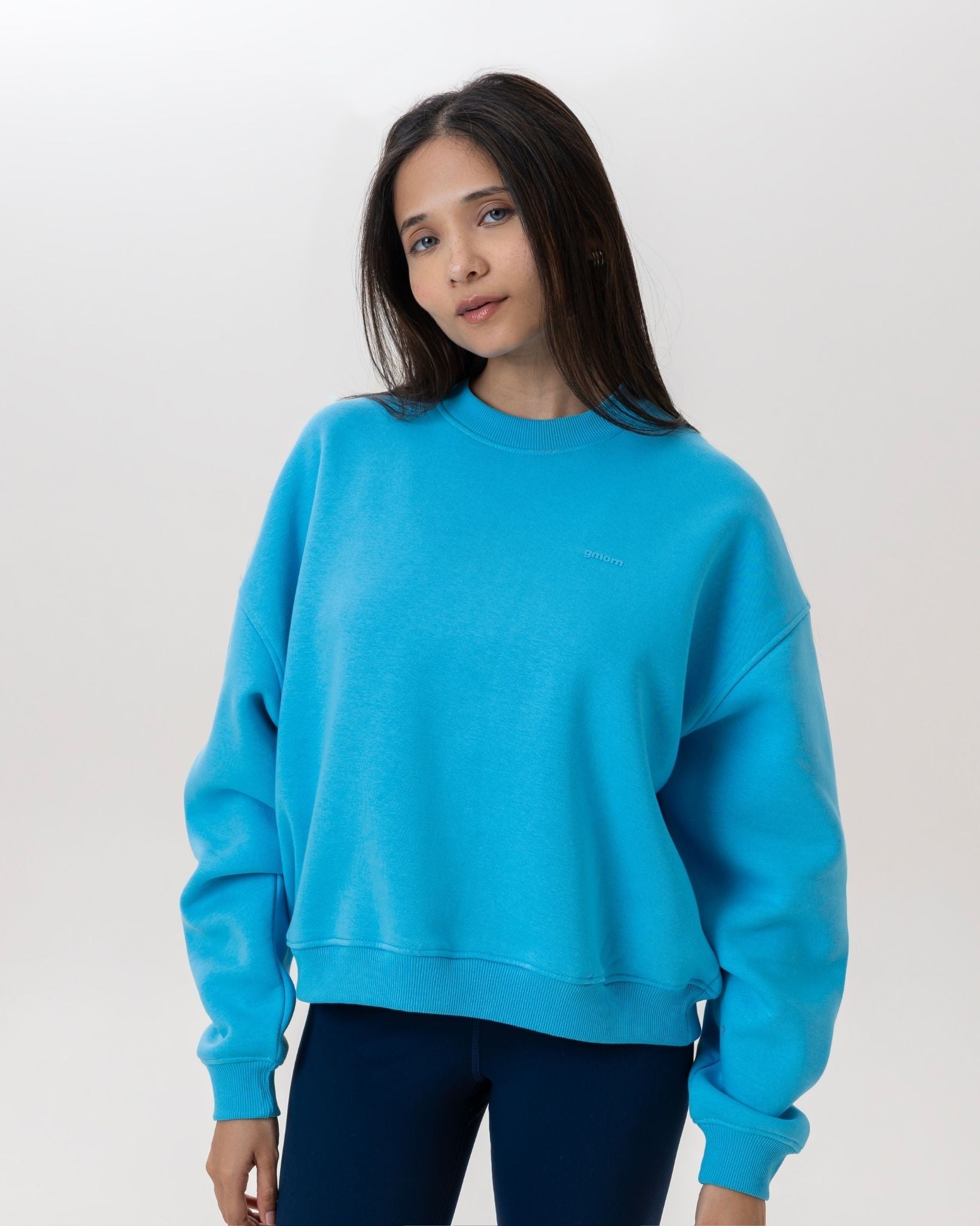 Sporty Crewneck in Candy Blue - Gmorn