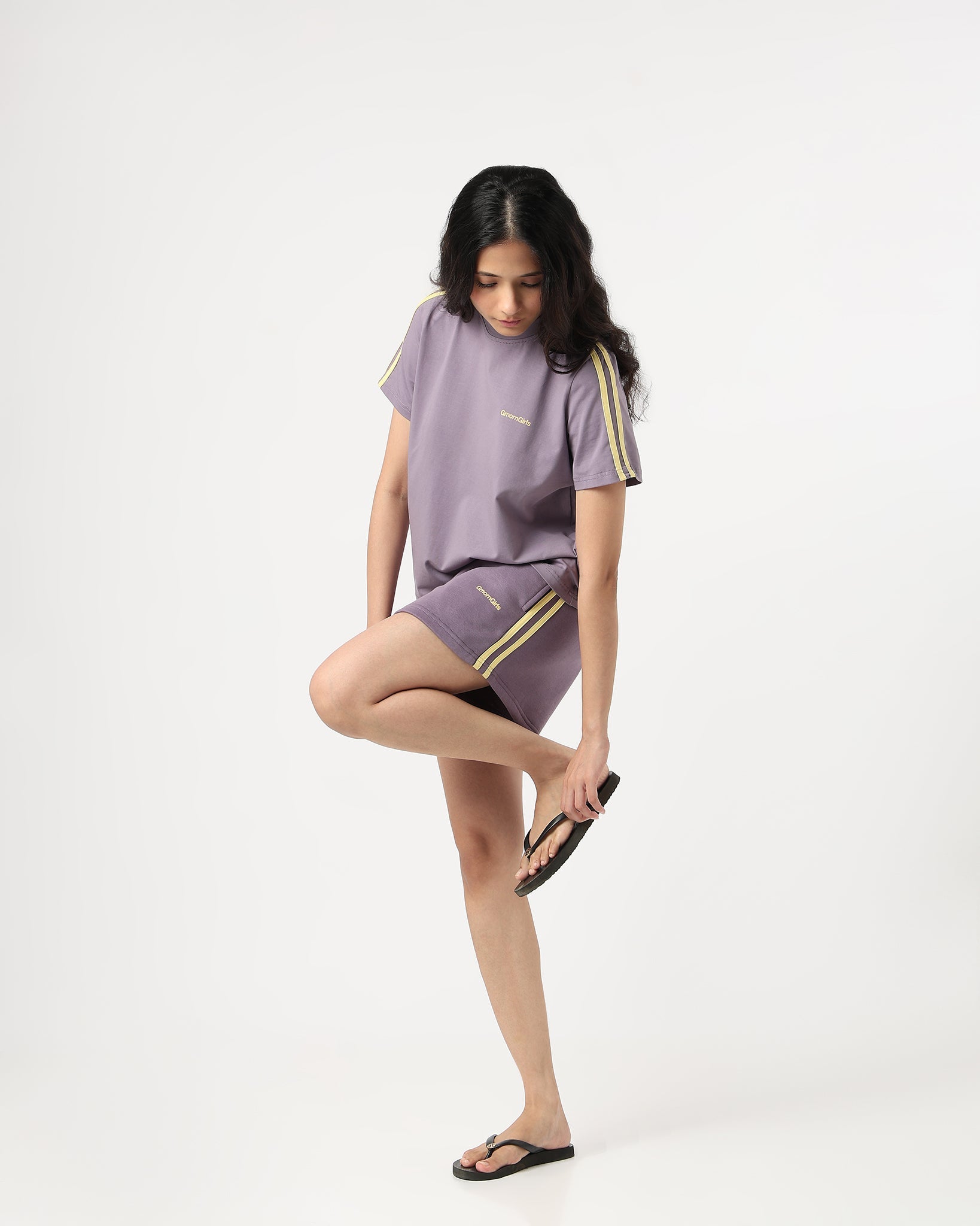 Sporty Shorts in Purple - Gmorn