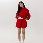 Sporty Shorts In Tomato Red - Gmorn