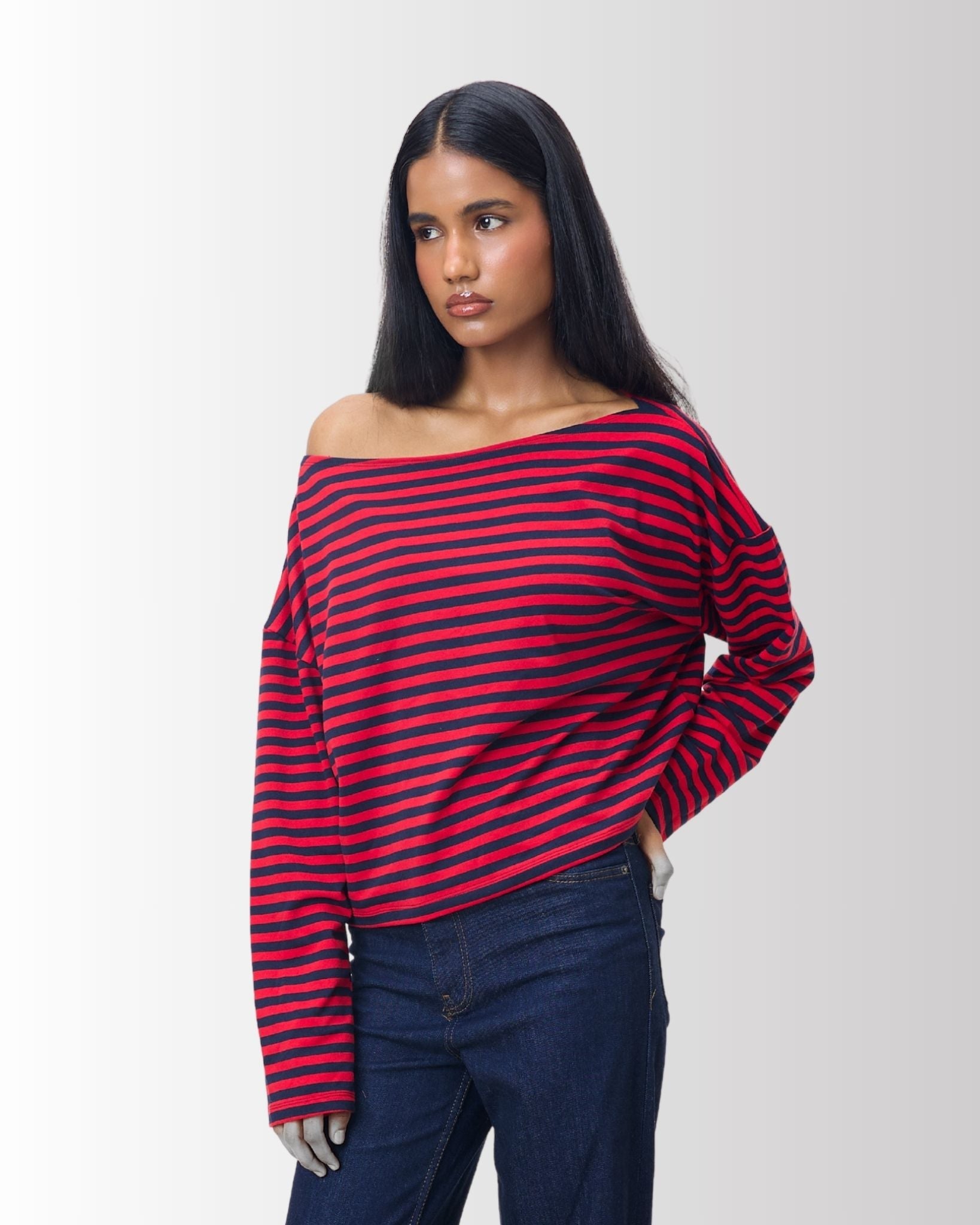 Striped Boat Neck - Gmorn