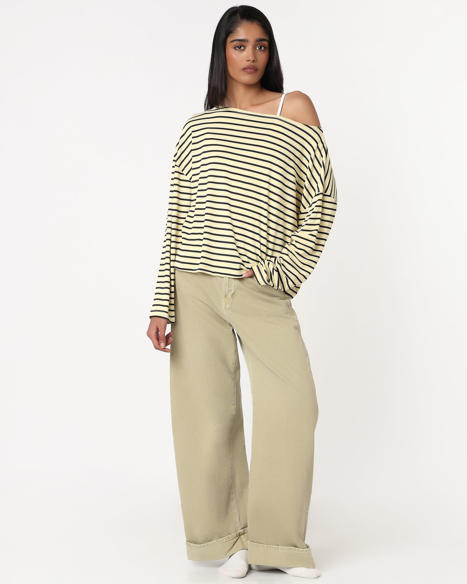 Striped Boat Neck in Sunny - Gmorn