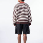 Striped Loose Fit Sweater - Gmorn