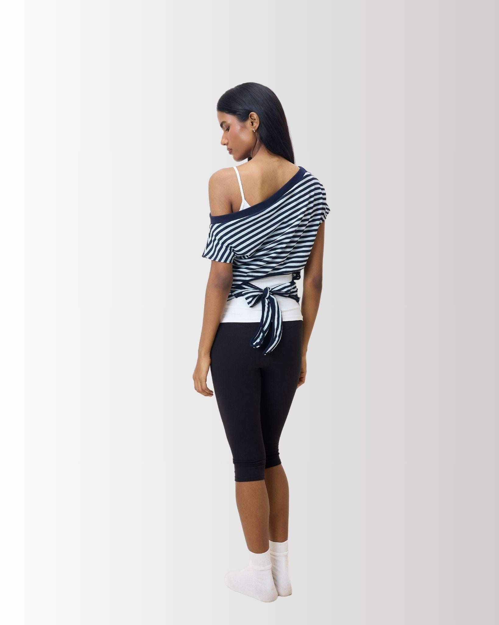 Wrap Top in Blueberry - Gmorn