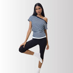 Wrap Top in Blueberry - Gmorn