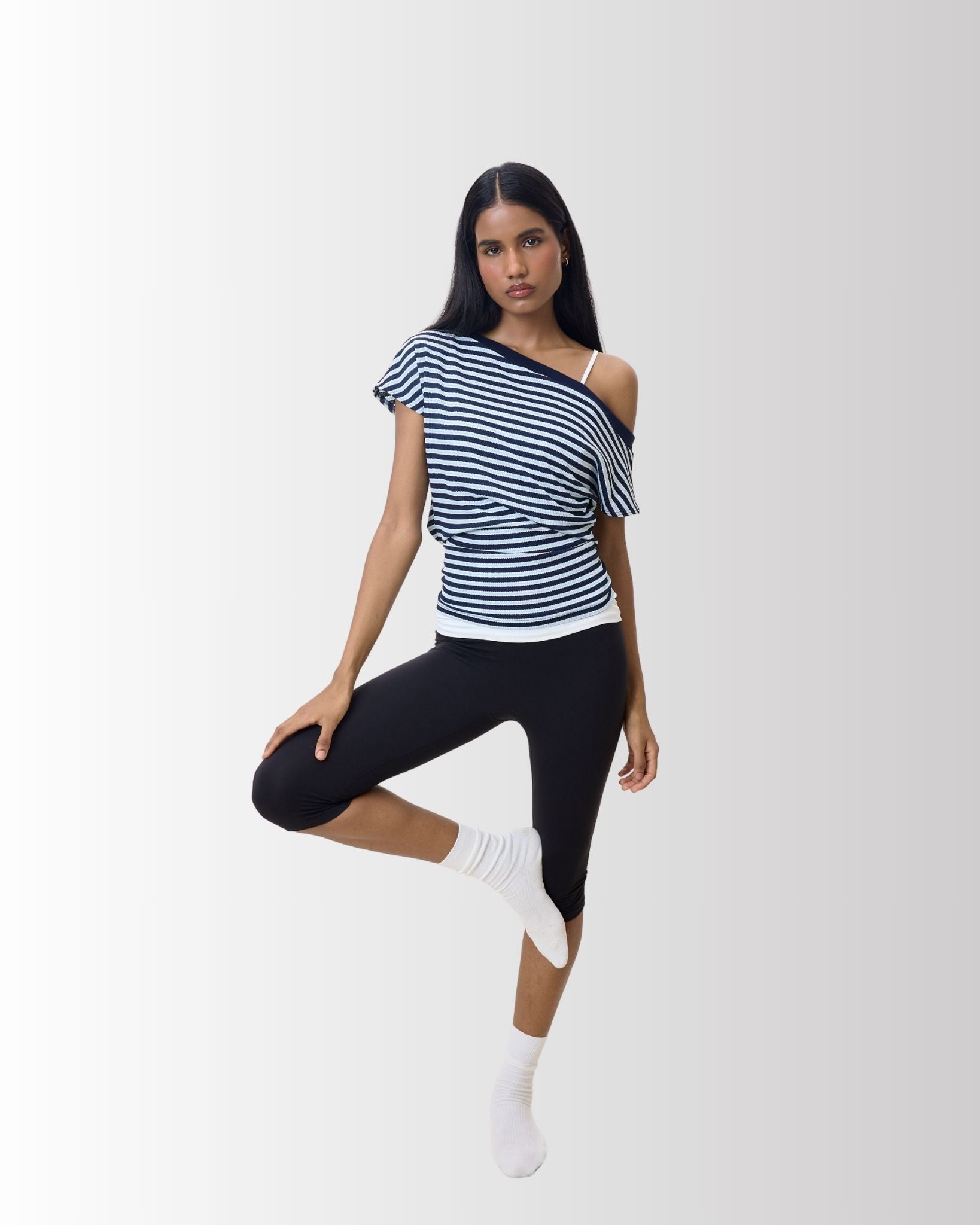 Wrap Top in Blueberry - Gmorn