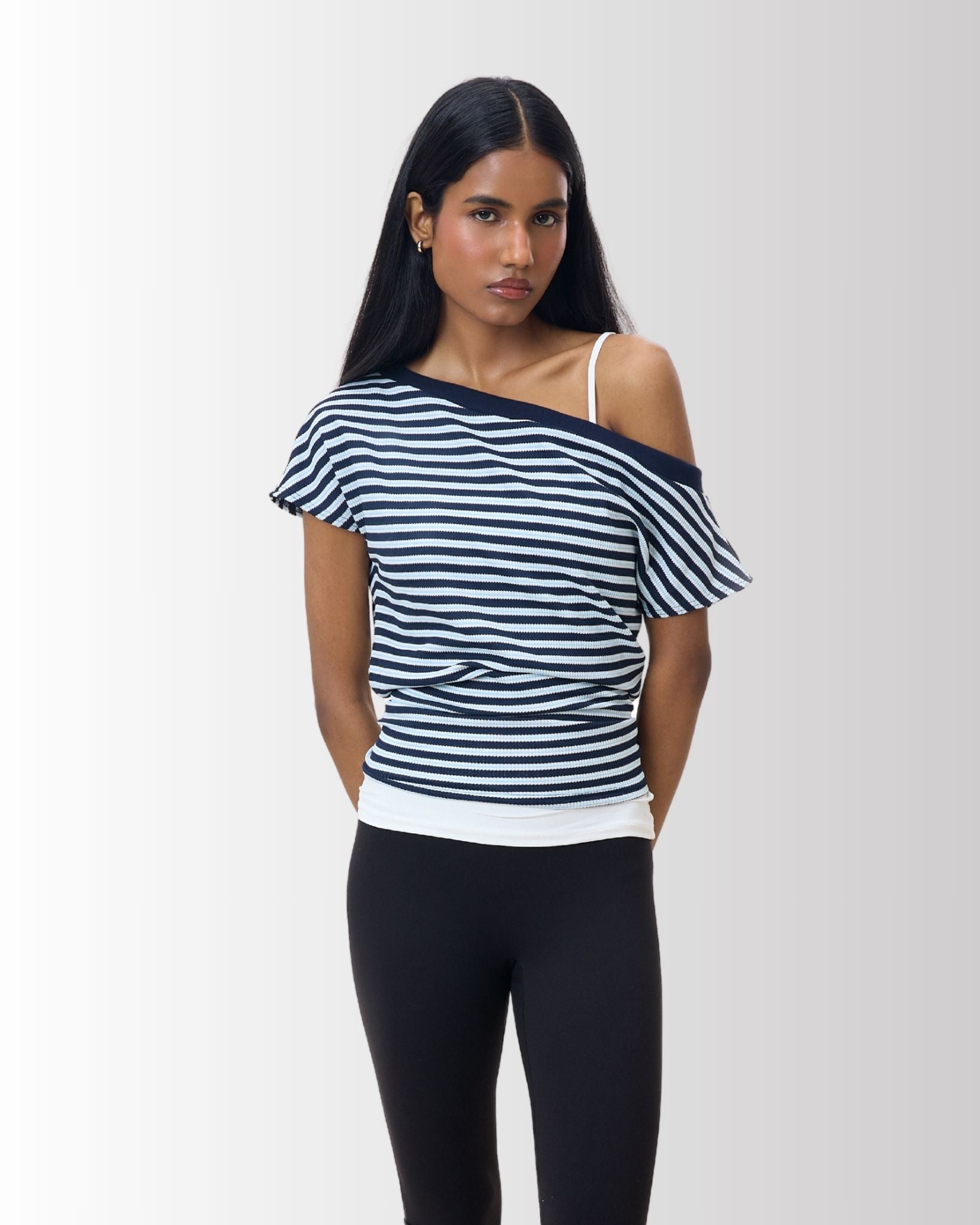 Wrap Top in Blueberry - Gmorn